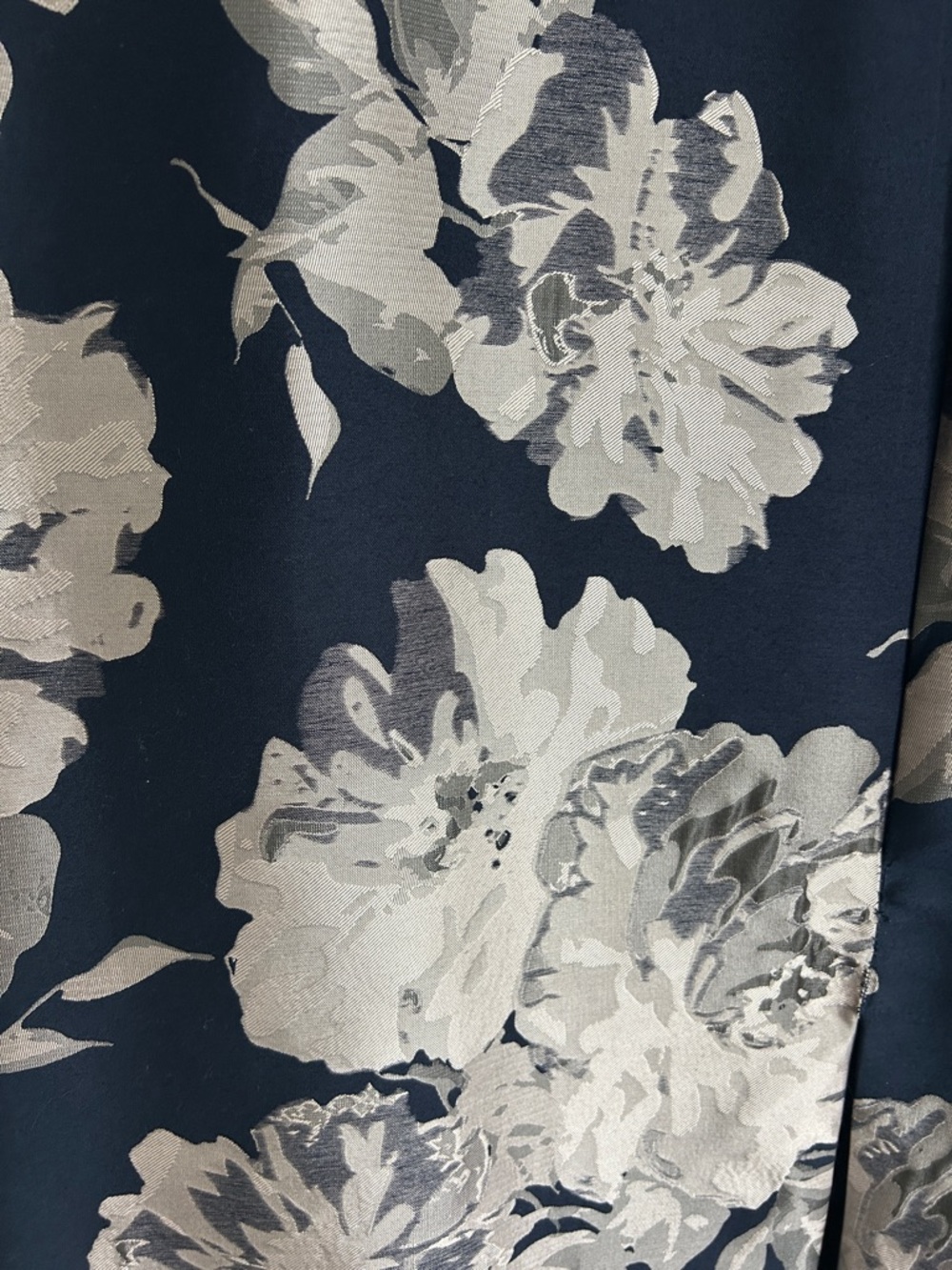 Xscape Navy Maxi Dress with Blush Floral Print - Picture 2 of 9